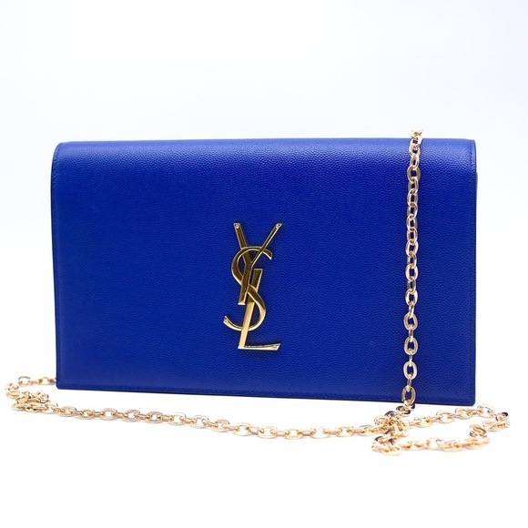 🍓YSL Monogram Flap Clutch in Grained Leather - Picture 8 of 16